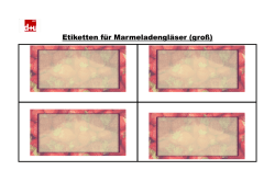 Marmeladen Etikette, groß