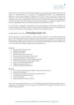 Inserat - USP Partner AG