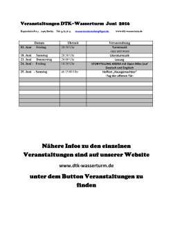 Veranstaltungen Juni PDF - DTK