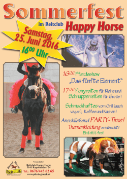 Herzlich Willkomen beim Reitclub Happy Horse