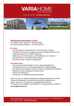 Holzbaukonstrukteur