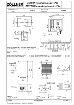 ZETFON Fonomat 1x70S / 124 dB / 310 Hz