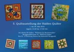 5. Quiltaustellung der Halden Quilter