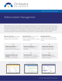 Referenzdaten Management