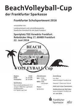 Plakat Volleyball Cup - Schulsport