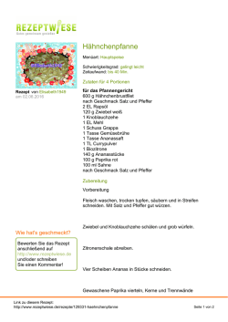 H&auml;hnchenpfanne