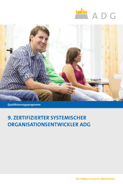 9. zertifizierter systemischer organisationsentwickler adg