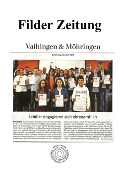 Filder Zeitung - Anne-Frank