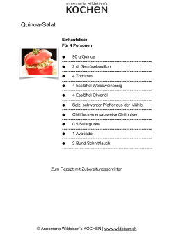 Quinoa-Salat - Solothurner Zeitung