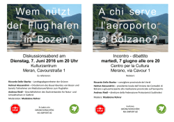 Diskussionsabend Kulturzentrum Meran