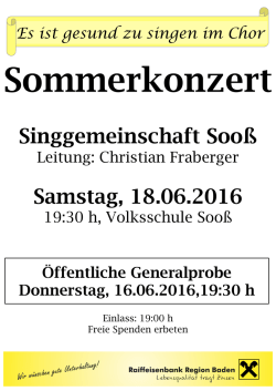 Plakat - Sooss