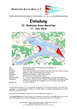 Einladung 22. Bodensee-Kanu