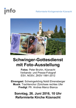 Schwinger-Gottesdienst mit Foto