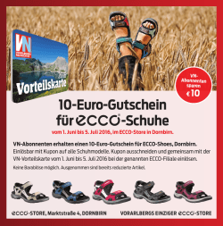 10-Euro-Gutschein für -Schuhe