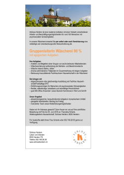 Gruppenleiterin W&auml;scherei 90