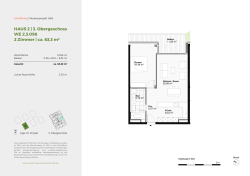 HAUS 2 | 3. Obergeschoss WE 2.3.098 2 Zimmer | ca. 63,3 m&sup2;