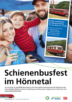 Gro&szlig;es Familienfest am Bahnhof Binolen 12. Juni 2016, 10 &ndash;17 Uhr