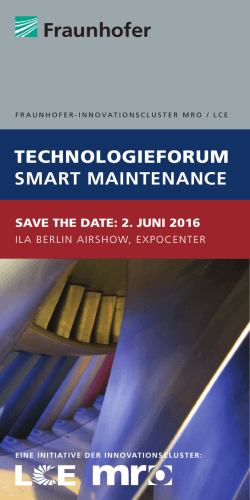 technologieforum smart maintenance