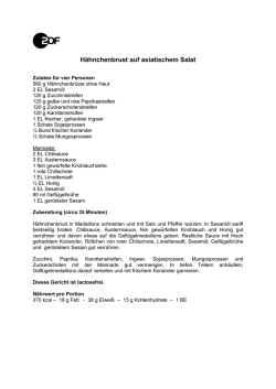 H&auml;hnchenbrust auf asiatischem Salat