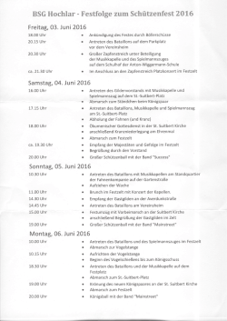 Festprogramm - BSG-Roe-2014