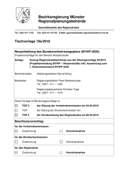 Tischvorlage 19a/2016 - Bezirksregierung Münster