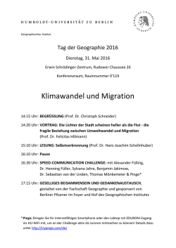 Klimawandel und Migration