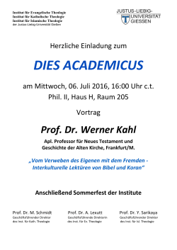 dies academicus - Justus-Liebig
