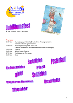 Jubilaeumsfest 2016 - Winterthur