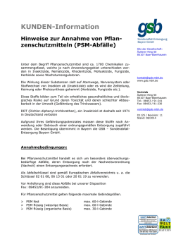 Pflanzenschutzmittel