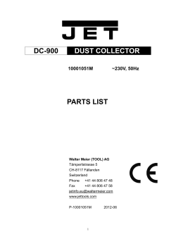 dc-900 dust collector parts list