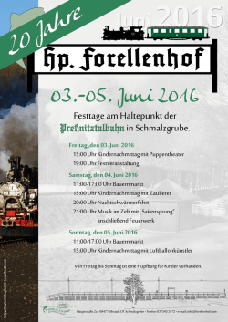 Festtage am Haltepunkt der