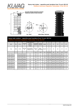 Capacitive post insulators 12-38,5kV