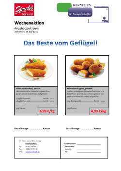 Wochenaktion - Kernchen Lebensmittelhandel GmbH