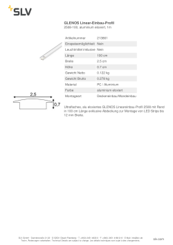 GLENOS Linear-Einbau-Profil