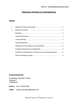 Inhalt - STEP up!