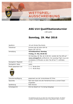Ausschreibung
