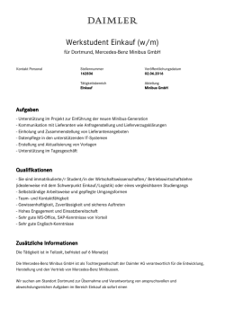 Werkstudent Einkauf (w/m)