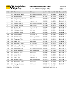 3 Vorlauf 2016 MSC Herten(Mitte) Klasse 4
