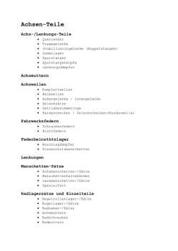 Achsen-Teile