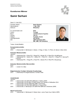 Samir Serhani - Schweizerischer Turnverband