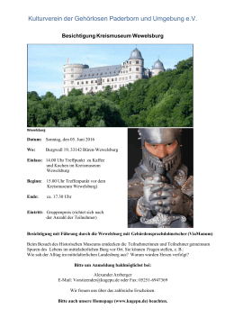 Wewelsburg am 05.06.2016 1 - Kulturverein der Gehörlosen