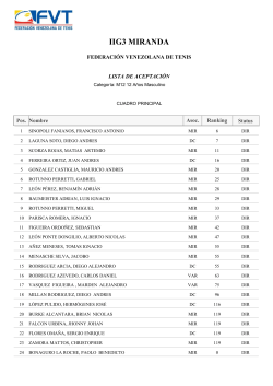 iig3 miranda - Federaci&oacute;n Venezolana de Tenis