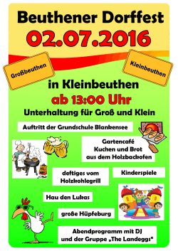 Beuthener Dorffest - Heimatverein Beuthen