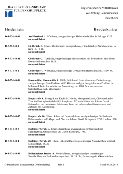 Heidenheim Baudenkm&auml;ler