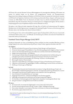 Inserat - USP Partner AG