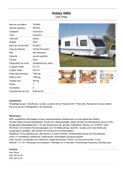 Hobby 540U - caravan24.ch