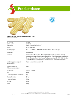 TK aMAIZEing Fries (m.Maispanade)LW 25427 Basis VPE: Btl 2,5kg