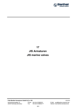 JIS Armaturen - Barthel Armaturen