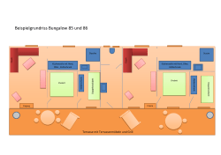 Beispielgrundriss Bungalow 85 und 86