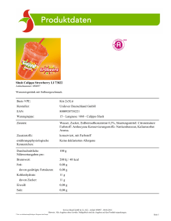 Slush Calippo Strawberry LI 73822 Basis VPE: Ktn 2x5Ltr Hersteller